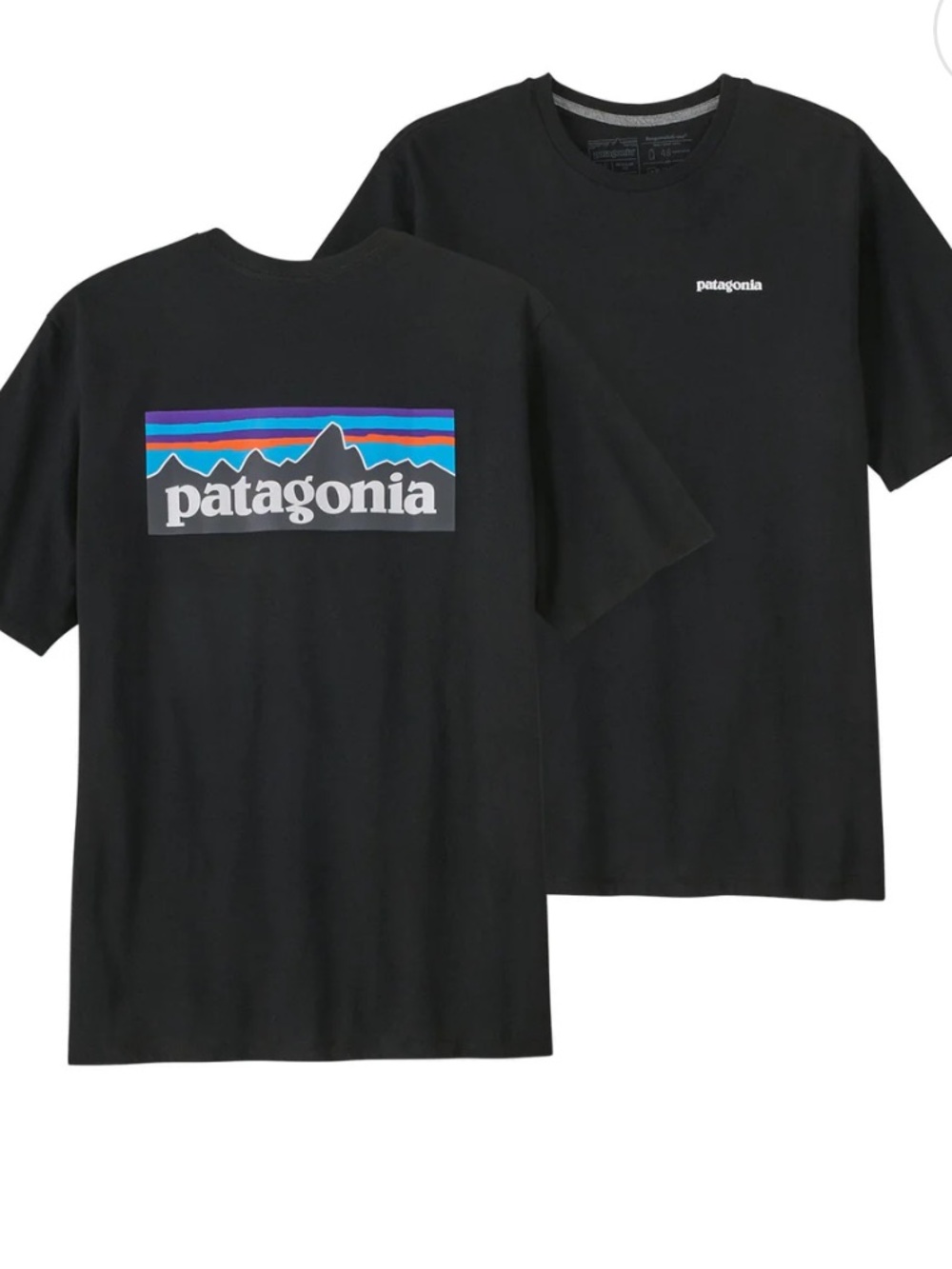 Patagonia Men’s P-6 Logo Responsibili-Tee - Black - Size (Medium)